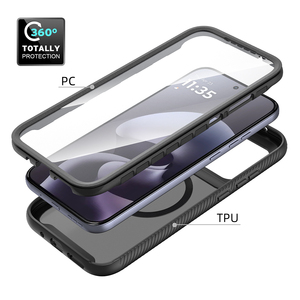 Robuste 360 °   Étui de protection intégrale pour Motorola G77, <span class=keywords><strong>coque</strong></span> robuste antichoc avec protection d'écran intégrée, anneau magnétique - Product Image 4