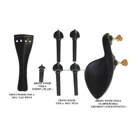 Viola Tailpiece Set in Ebonywood with Black Fittings Polished Finish Exquisite Durable Light From Meghna International MEG-008