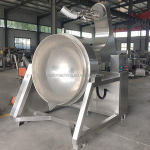Sartén eléctrica de ebullición de 100-500 litros, máquina mezcladora de cocina Industrial, para Jam, Halwa, salsa - Product Image 3