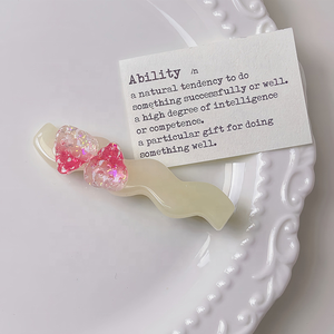 Pinzas para el pelo de acetato de fresa barato y dulce 6,5*2 cm Clip de pico de pato Clip lateral horquilla para niños - Product Image 5