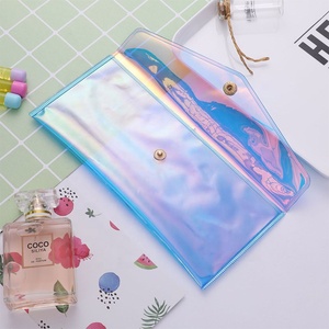 Beliebte farbige klare transparente Kunststoff umschlag Tasche Laser <span class=keywords><strong>PVC</strong></span> Umschlag Tasche - Product Image 3