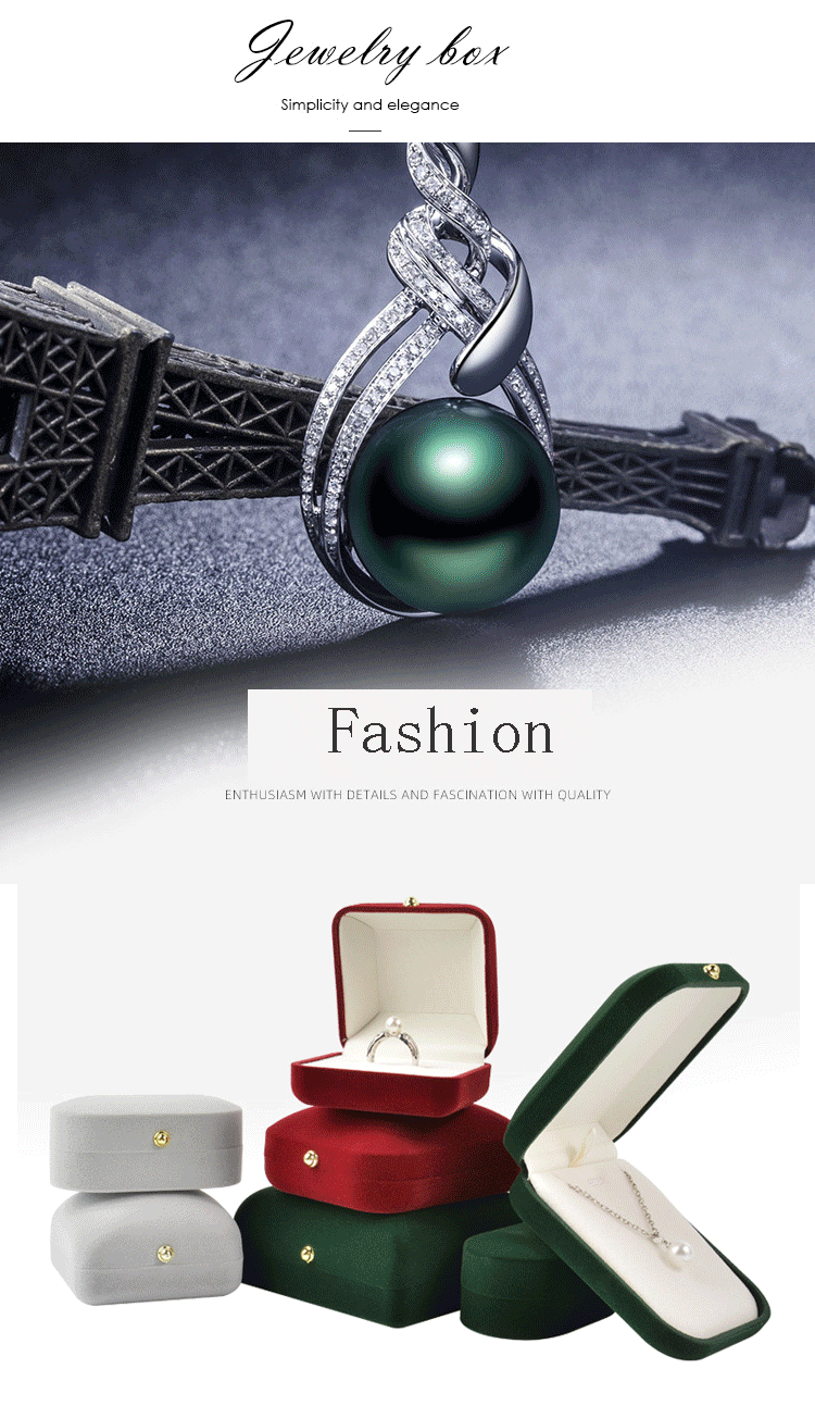 Flash Sale China Beige Velvet Jewelry Box China Velvet Box