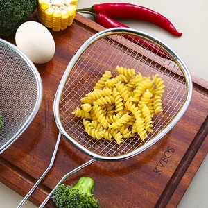 2025 New Arrival Products S/S 304 Kitchen Utensil Coarse Mesh Food Strainer Fries Food Colander Mini <strong>Cooking</strong> Strainer <strong>Sieve</strong> - Product Image 1
