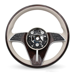 Volant en bois de pêche pour <span class=keywords><strong>Mercedes</strong></span> <span class=keywords><strong>Benz</strong></span> C180 C190 C197 A45 A180 A220 X253, assemblage automobile - Product Image 3