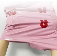 Sacs d'expédition en polyéthylène de luxe UniOne, sacs postaux personnalisés avec logo rose et or, sacs d'expédition en plastique