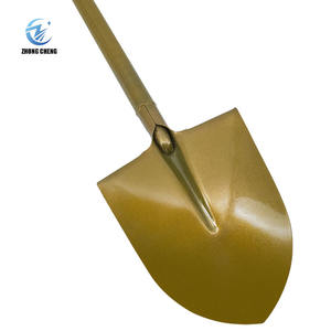 Usine personnalisée Pelle en acier au manganèse robuste avec poignée en métal couleur or - Product Image 5