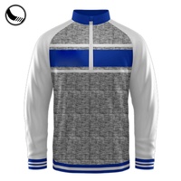 Jaket Seragam Baseball BETHERIVAL Custom Diy Ukuran Besar, Bernapas, Cepat Kering, Anti-Bakteri, Lengan Panjang, Resleting 1/4, Sublimasi