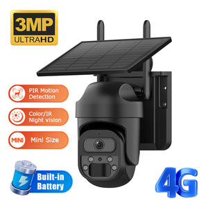UBOX 3MP 4G Solar Powered Outdoor PTZ Security <b>Camera</b> With PIR Motion Detection Night Vision IP65 Waterproof Built-in Battery - Product Image 1