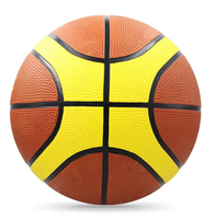 Ballon de basket-ball en caoutchouc, entraînement d'équipe, intérieur et extérieur, taille 7, conception de 12 panneaux, logo personnalisé