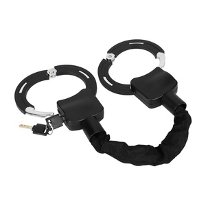 Antivol chaîne en acier 30 cm avec menottes pour trottinette électrique et vélo – Sécurité renforcée – Noir - Product Image 4