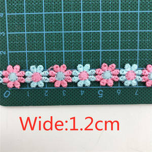 Petite broderie colorée en polyester fleur <span class=keywords><strong>de</strong></span> <span class=keywords><strong>venise</strong></span> garniture en dentelle robe décor couture artisanat pour jouet et <span class=keywords><strong>enfants</strong></span> - Product Image 3