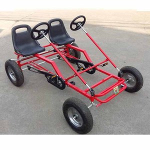 Go Karts Eléctricos con Pedales para Adultos y Niños, Universales, Cuadrados, con Ruedas de 6 Pulgadas, Carga Máxima de 100 kg, Transmisión por Cadena, para Uso en Exteriores - Product Image 4