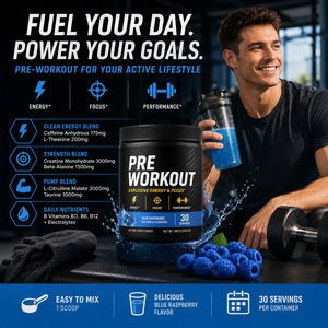 Customized Organic Pre Workout Muscle Building Nutrition Electrolyte Creatine Monohydrate Powder Sugar Free GMO Free Low Carb - Product Image 3
