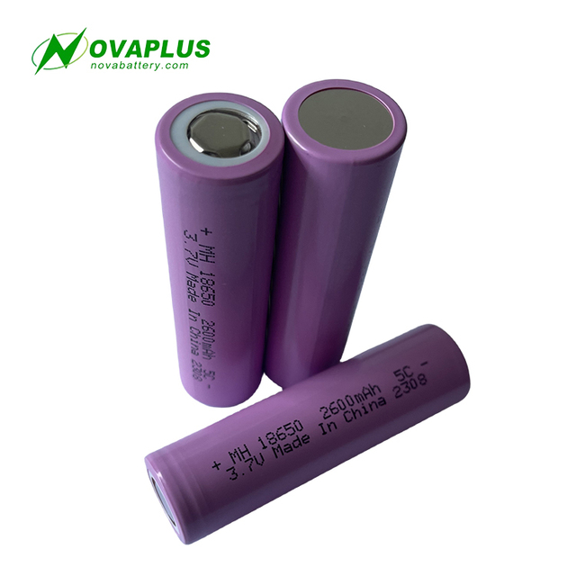 Factory Direct 18650 2600mAh 5C 3.7v Lithium Ion Battery 18650 Lithium Battery Rechargeable Li-ion Cells for Power Tools
