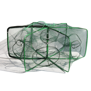 Filet de pêche hexagonal pliable, 6 trous, piège à crevettes, appât en maille moulé, Minnow et crabe, nouveau - Product Image 2
