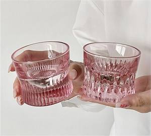 Tasse de bar créative en verre de whisky en cristal rose, gobelet à boisson forte en forme de taille, utilisation exclusive pour la maison et le <span class=keywords><strong>pub</strong></span> - Product Image 6