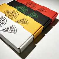 Boîtes à pizza pliables en carton ondulé imprimées en gros, de haute qualité, avec logo personnalisé, respectueuses de l'environnement