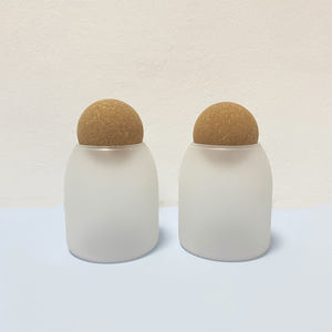 Tarro de vela de vidrio resistente al calor de 500ml con tapa de corcho para decoración del hogar, uso como tarros, contenedores o soportes - Product Image 6