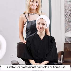 Maihary più economico commercio all'ingrosso impermeabile da salone abiti da salone nero camici per i clienti in poliestere capelli cliente camice per gli uomini delle donne - Product Image 3