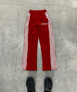 กางเกงวอร์มผ้าวูลผสมคอตตอน 100% ทรงหลวม ระบายอากาศได้ดี สไตล์ลำลอง สำหรับออกกำลังกาย ขาบาน มีเชือกผูกเอว ผลิตตามสั่งจากโรงงาน - Product Image 3