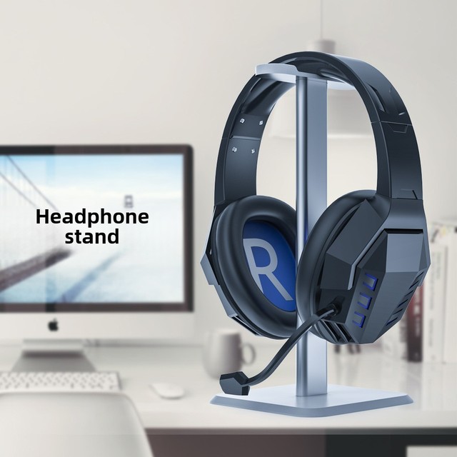 Yanjin Z2 Aluminum Alloy Adjustable Portable Headphone Stand Silk Screen Logo for Internet Cafe Computer Holder Hook Display