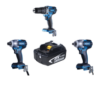 Ensemble d'outils électriques professionnels EKIIV Factory 21V, perceuse-visseuse sans fil, kit combiné 14 en 1