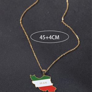 Venta caliente mapas creativos <span class=keywords><strong>de</strong></span> África América del Sur Bolivia <span class=keywords><strong>Ghana</strong></span> banderas nacionales joyería <span class=keywords><strong>de</strong></span> acero inoxidable collares colgantes al por mayor - Product Image 5