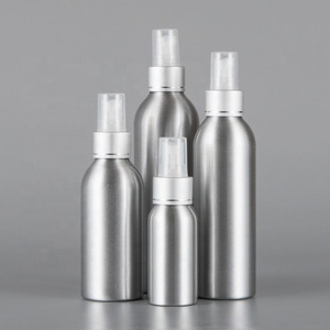 Aluminum 50ml 100ml 150ml Refillable <b>Mist</b> Spray <b>Bottle</b> 250ml Aluminium <b>Bottle</b> with Metal Silver Screw Cap - Product Image 5