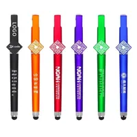 Stylo multifonction tactile avec support de téléphone portable et code QR, personnalisable avec logo, faible MOQ, pour publicité, stylo bille avec code QR