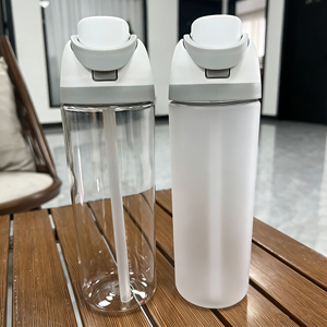 Vaso <span class=keywords><strong>de</strong></span> Plástico Aislado Esmerilado <span class=keywords><strong>de</strong></span> 750ml con Tapa y Pajita, Ideal para Hidratación Deportiva y <span class=keywords><strong>de</strong></span> Viaje - ¡El Más Vendido! - Product Image 3