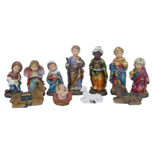 Statua Religiosa Personalizzata a Grandezza Naturale, Scena della Nascita di Gesù 3D, Decorazione Natalizia per Esterni e Interni, Scultura in Resina di Xiamen, Modello Pronto in 10 Giorni - Product Image 6