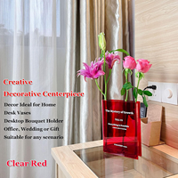 Vase de livre en acrylique moderne pour fleurs décor de chambre mignon et esthétique cadeau d'étagère à la maison incontournable pour les amateurs de livres
