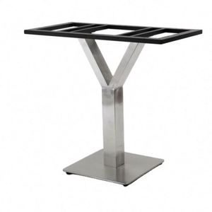 Base de Mesa de Centro Moderna de Acero Inoxidable Cromado Negro WEKIS en Oferta para Uso en Hoteles con Cubiertas de Vidrio - Product Image 2