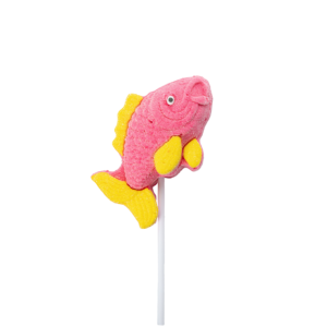 Snacks Exóticos Halal al por Mayor con Empaque Individual Personalizado, Serie Océano, con Forma de <span class=keywords><strong>Pez</strong></span> Rosa y Amarillo de Dibujos Animados, Marca Holy - Product Image 1