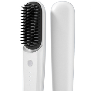 Akülü düz kablosuz kumanda akülü saç düzleştirme çubuğu düzleştirici fırça - Product Image 1