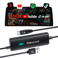 Ottocast Kontrol Dua Arah Mini MirrorTouch CarPlay Adapter dengan Bluetooth 4.2 WiFi 128MB RAM Garansi 1 Tahun untuk Mobil