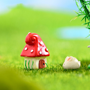 Adornos Creativos de Dibujos Animados en Miniatura, Casitas de Muñecas con Forma de Hongo, Mini Manualidades de Resina para Decoración de Jardín, Hogar, Bonsái, Regalo para Niños - Product Image 6