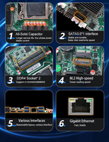 Placa base H310 LGA1151 SATA3.0 M.2 PCI-E 16X HD VGA DDR4 USB3.0 Gigabit Ethernet Mini PC ITX para CPU i3 i5 i7 6th 7th 8th 9th
