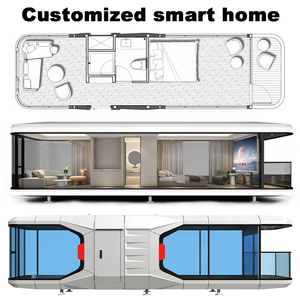 Maison conteneur à capsule spatiale personnalisée Maison capsule préfabriquée <span class=keywords><strong>Hôtel</strong></span> avec système intelligent - Product Image 3