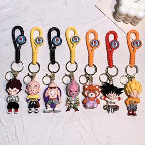 Vente en gros de porte-clés en PVC modèle 3D, porte-clés de dessin animé Sun Wukong, porte-clés de la série Dragon Ball, vente en gros de poupées jouets <span class=keywords><strong>Mysterio</strong></span> - Product Image 1