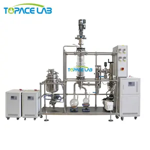 Topacelab 2-6L/H Electric Motor Pump New Oil Short Path Molecular Wiped Film Distillation for Manufacturing Plant Lab Research