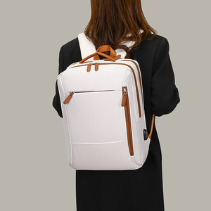 Men Women Middle School Students Fashionable Waterproof Oxford Cross-Border <b>Work</b> Travel Backpack Portable Computer <b>Bag</b> Zipper - Product Image 3