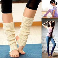 CYNYA Penghangat Kaki Wanita dari Serat Akrilik Rajutan yang Bernapas, Kaus Kaki Termal Model Slouch Stirrup untuk Yoga, Balet, Tari, dan Pakaian Musim Dingin