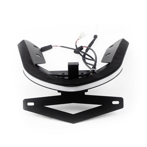 Garde-boue arrière de moto, accessoire d'assemblage LED pour <span class=keywords><strong>Ducati</strong></span> <span class=keywords><strong>Monster</strong></span> 821 1200/<span class=keywords><strong>S</strong></span> 2014 — 17, support de plaque d'immatriculation avec feu arrière - Product Image 1