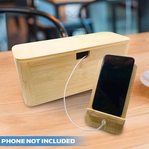 Organizador de cable de buena calidad, gestión de cable natural con escritorio de madera, soporte de cable de cargador impermeable - Product Image 3