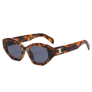 Gafas de sol Arc De Triomphe para mujer, montura poligonal, material de PC, protección Uv400, color negro, estilo urbano - Product Image 5