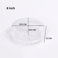 Boîte d'emballage alimentaire pour pâtisserie, gâteau, dessert, tiramisu, avec couvercle transparent en PET écologique à haute transparence et fermeture à boucle