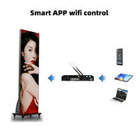 Schermo del Poster di controllo WIFI pubblicità interna Video LED LED poster Display led pubblicità con schermo full HD interno