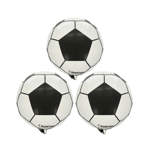 Party Love Soccer Ball <b>Balloon</b> 25cm 3Pcs Disposable Party <b>Decoration</b> - Product Image 2