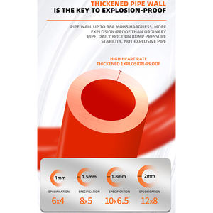 8mm yüksek basınç pnömatik buhar borusu hızlı bağlantı Pu bahar hava hortumu için hava pompası Spiral geri çekilebilir hava aktüatör - Product Image 5